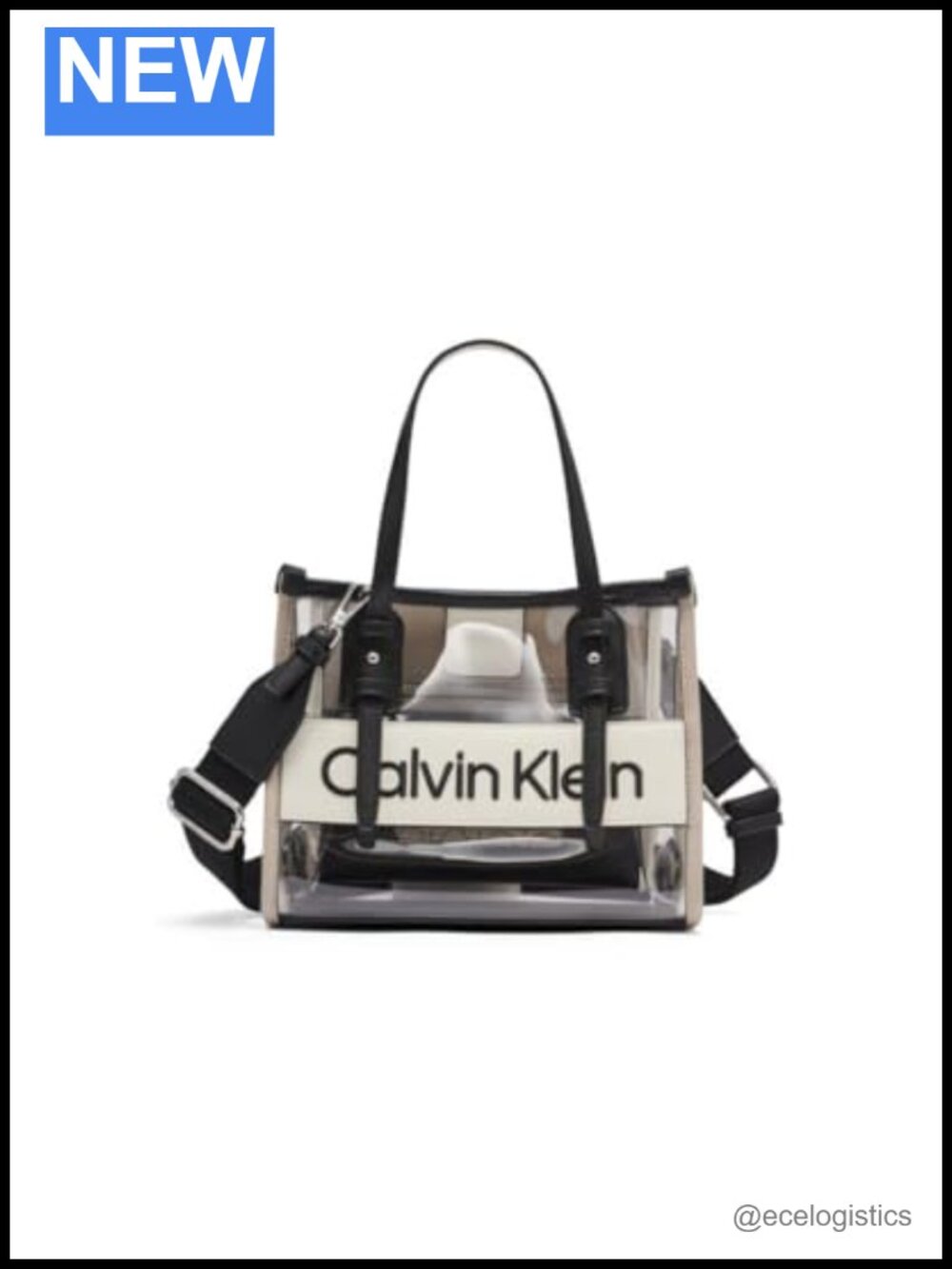 Vegan Leather Mini Tote Crossbody Bag with Magnetic Closure